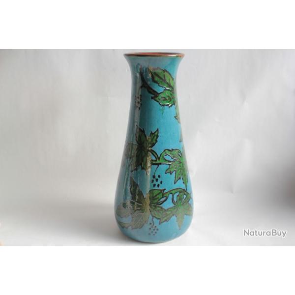 Grand Vase terre verniss�e Schlibs Cognin Savoie Vignes
