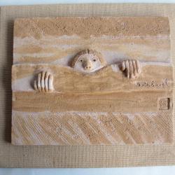 Sara ENGEL Sculpture murale Le curieux Art contemporain