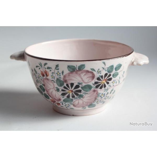 Ancien bol parlant � oreilles fa�ence Je vous aime