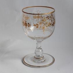 Ancien Verre à pied cristal émaillé
