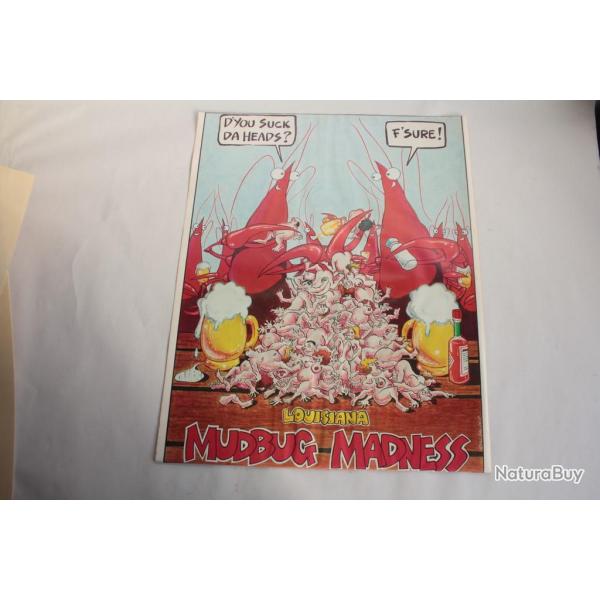 Affiche Festival Madbug Madness Louisiane 1982