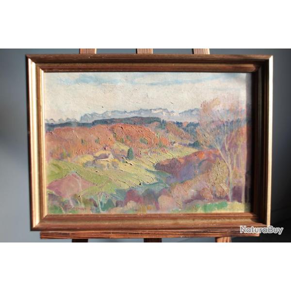 Tableau peinture Fran�ois JACQUES Paysage Suisse