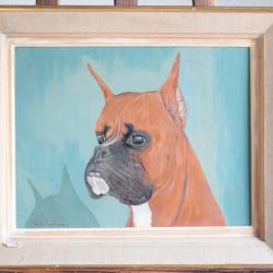 Tableau peinture Chien Boxer Will Carston