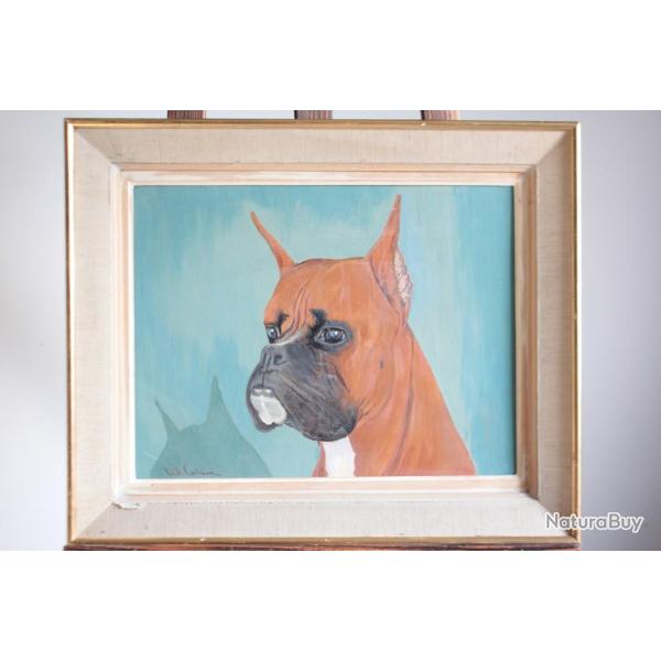 Tableau peinture Chien Boxer Will Carston