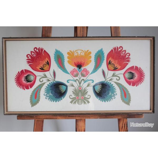 Tableau Papier d�coup� Wycinanki Art populaire Polonais