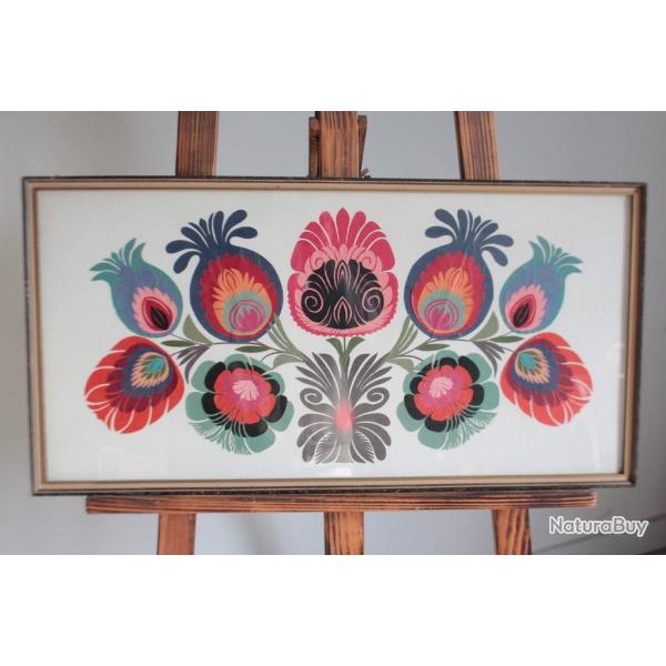 Tableau Papier d�coup� Wycinanki Art populaire Polonais