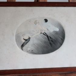 Gravure originale Marcel COSSON Danseuses et Colombine