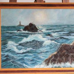 Tableau peinture Coast of Brittany Eg. Lloyd 1956