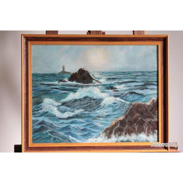 Tableau peinture Coast of Brittany Eg. Lloyd 1956