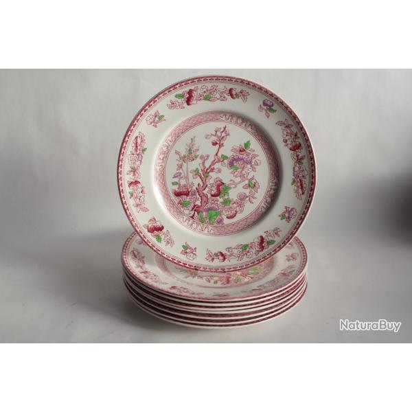 Assiettes Terre de fer Indian Tree W.R. Midwinter Angleterre