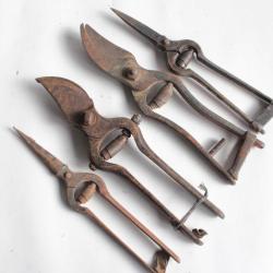 4 Anciens Sécateurs