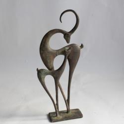 Ancien bronze Antilopes