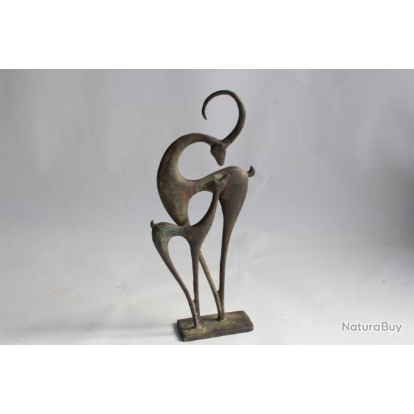 Ancien bronze Antilopes