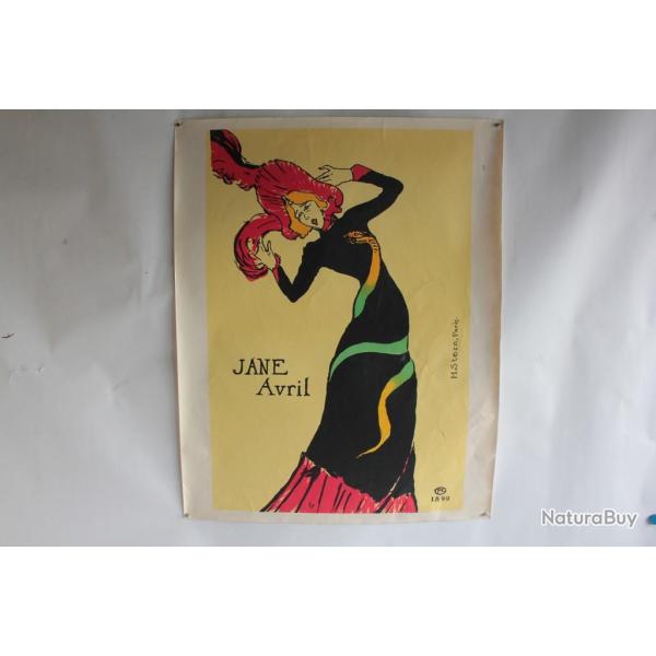 TOULOUSE-LAUTREC Affiche Jane Avril H. Stern