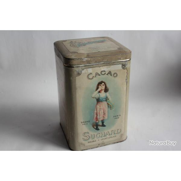 Grande boite chocolat cacao SUCHARD t�le lithographi�e