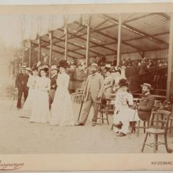 Photographie Courses d'Aix-les-Bains Georges Ier Roi Grèce Desgranges