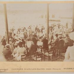 Photographie Courses d'Aix-les-Bains Georges Ier Roi Grèce Desgranges