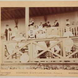 Photographie Courses d'Aix-les-Bains Georges Ier Roi Grèce Desgranges