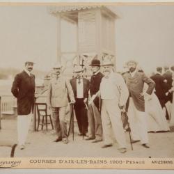 Photographie Courses d'Aix-les-Bains Georges Ier Roi Grèce Desgranges