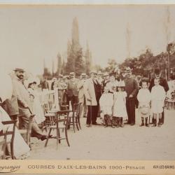 Photographie Courses d'Aix-les-Bains Georges Ier Roi Grèce Desgranges