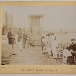 Photographie Courses d'Aix-les-Bains Georges Ier Roi Grèce Desgranges