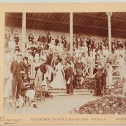 Photographie Courses d'Aix-les-Bains Georges Ier Roi Grèce Desgranges