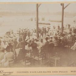 Photographie Courses d'Aix-les-Bains Georges Ier Roi Grèce Desgranges