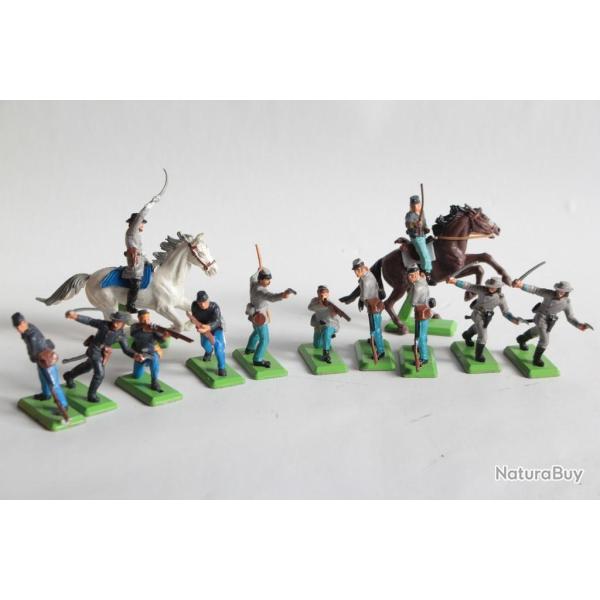 BRITAINS Deetail 12 Soldats Guerre de s�cession Jouet Militaire