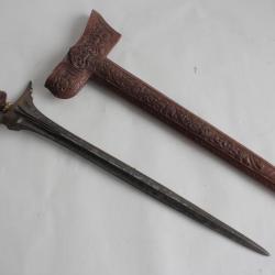 Kriss bois sculpté Lion Asie du sud-est