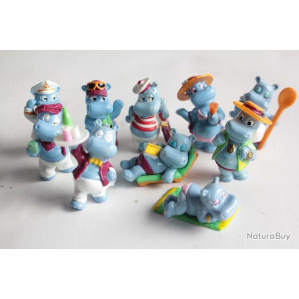 KINDER 10 Figurines Happy Hippo Vacances 1996 s�rie compl�te