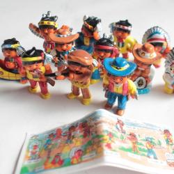 KINDER 12 Figurines Western Haribo 1997 série complète