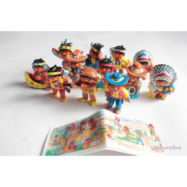 KINDER 12 Figurines Western Haribo 1997 s�rie compl�te