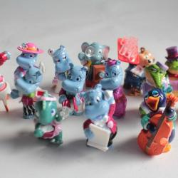 KINDER 14 Figurines Happy Hippo Mariage 1999 série complète