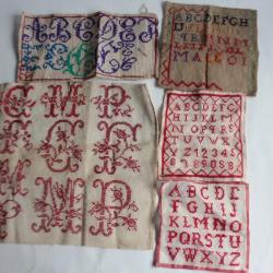 Abécédaires brodés Point de croix Couture Broderie