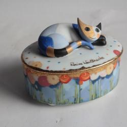 Boite porcelaine Chat Goebel Rosina Wachtmeister Allemagne