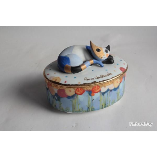 Boite porcelaine Chat Goebel Rosina Wachtmeister Allemagne