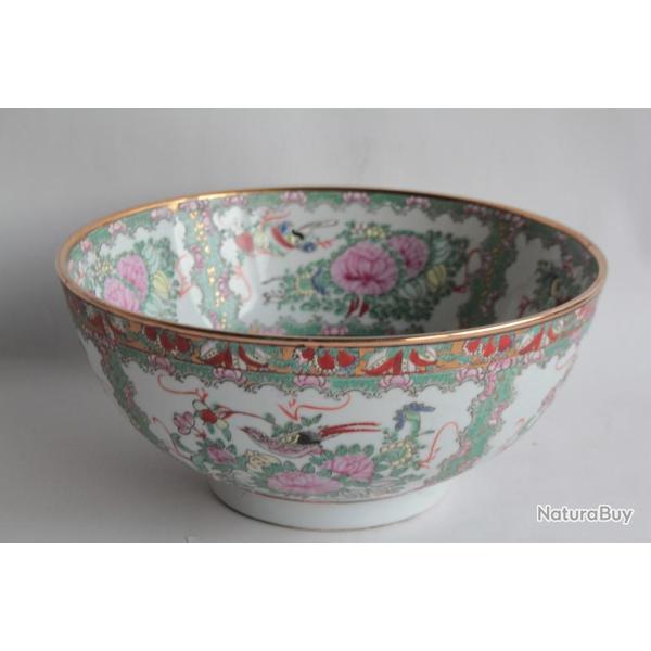 Bol � punch porcelaine Canton Chine
