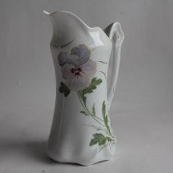 Pot à lait porcelaine Pensée Art Nouveau