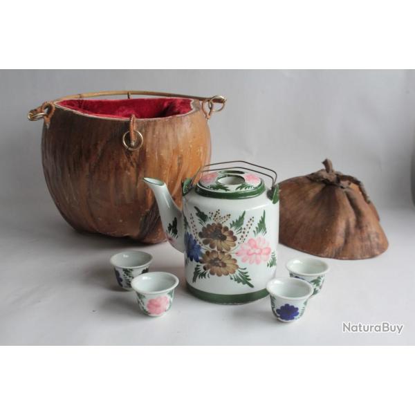 Service � th� Th�i�re porcelaine Noix de coco Vietnam