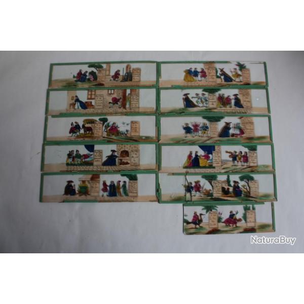 Plaques verre Lanterne magique Histoire sainte J�sus