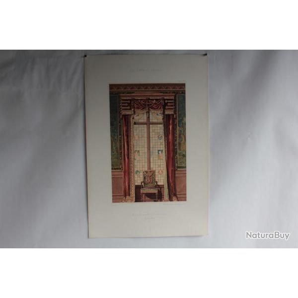Estampe Dcoration de fentres Lambrequin G. Rmon