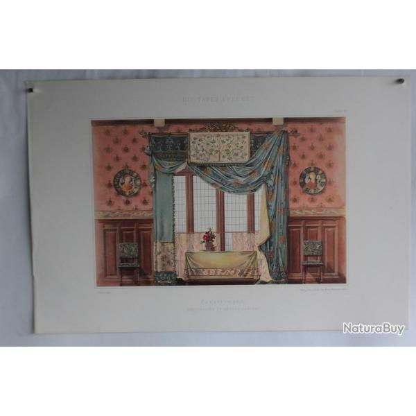 Estampe Dcoration Salle  manger Renaissance italienne G. Rmon