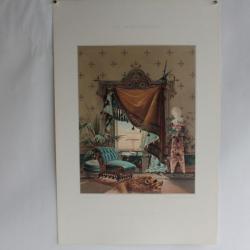 Estampe Décoration intérieure Salon italien Gariboldi