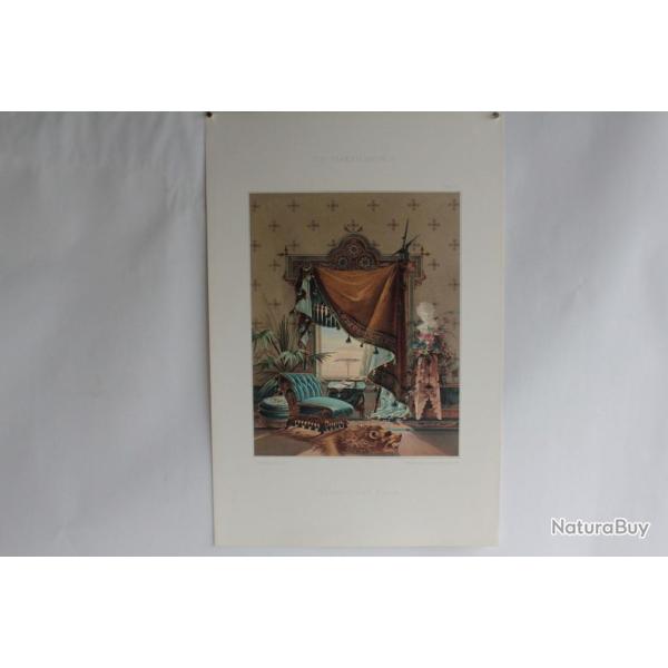 Estampe Dcoration intrieure Salon italien Gariboldi