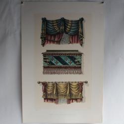 Estampe Décoration lambrequins Renaissance A. Balcke