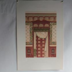 Estampe Décoration intérieure Portes Murs Nouvelle-Angleterre G. Rémon