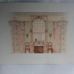 Estampe Décoration Cheminée Chambre femme Empire G. Rémon