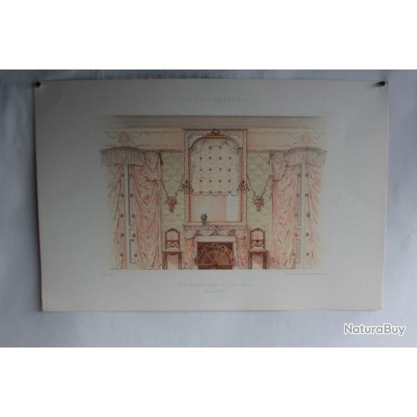 Estampe Dcoration Chemine Chambre femme Empire G. Rmon