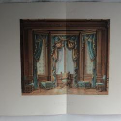 Estampe Décoration intérieure Chambre Renaissance E. Curton