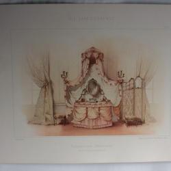 Estampe Décoration intérieure Coiffeuse rococo G. Rémon